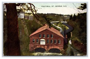 Pulp Mill St George New Brunswick Canada DB Postcard N22