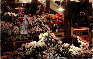Macys Annual Flower Show Garden Wonderland Mothers Day Postcard Plastichrome 
