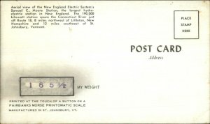 Fairbanks Morse Printomatic Scale Sample Little NH Dam View Postcard