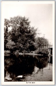 Postcard RPPC 1940s Sutton West Ontario Irwin Specialty Georgina Township