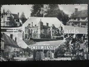 RPPC - Chilham Multiview - Woolpack Inn, Robinscroft, The Square, Knowlers