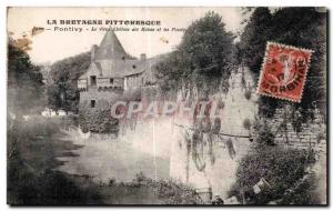 Old Postcard Brittany Picturesque Old Pontivy