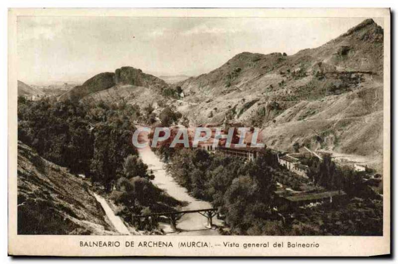 Old Postcard Balneario De Archena General Vista Del Balneario