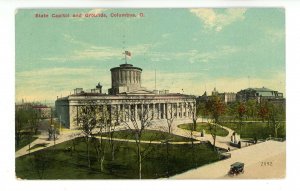 OH - Columbus. Ohio State Capitol & Grounds ca 1911