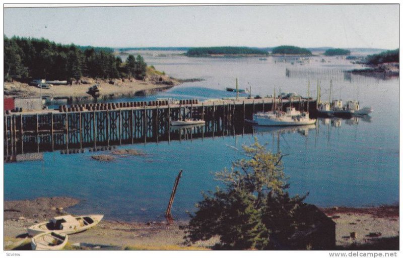 Wharf fishing village, Bay of Fundy, Nova Scotia & News Brunswick, Canada, 40...