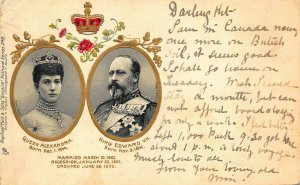 King Edward VII & Queen Alexandra Raphael Tuck Empire Number 248, postcard