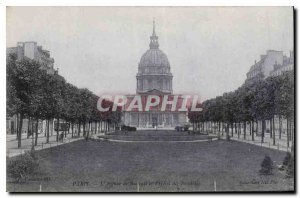 Postcard Old Paris Avenue Breteuil and the Hotel des Invalides