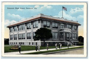 c1920's Pensacola High School Campus Student Building Pensacola Florida Postcard