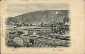 Bantry Co. Cork Ireland RR Train Station c1905 Postcard