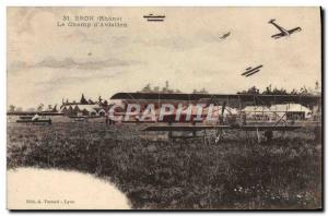 Old Postcard Jet Aviation Bron The d & # field 39aviation