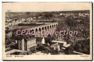 Old Postcard Morlaix panorama