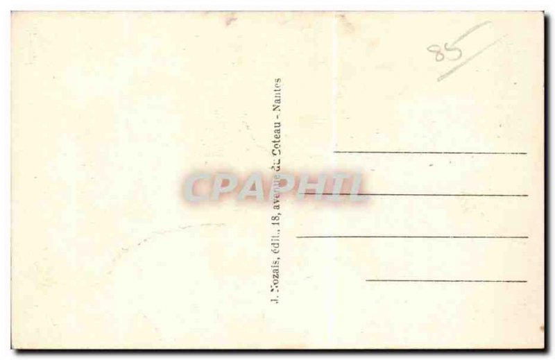 Old Postcard Domestically Maraichin Folklore Costume