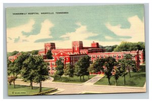 Vintage 1940's Postcard Vanderbilt Hospital Vanderbilt University Nashville TN