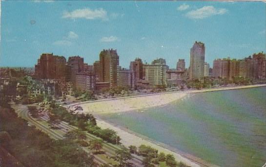 Aerial View Of Chicago's Famous Gold Coast 1953 Chicago Illinois