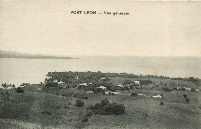 PC CPA PAPUA NEW GUINEA, PORT LÉON, VUE GENERALE, Vintage Postcard (b19785)