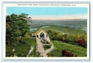 c1930's Bird's Eye View From Uncanoonuc Mountain Goffstown NH Vintage Postcard