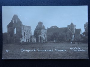 Sussex BOXGROVE PRIORY RUINS & CHURCH - Old RP Postcard by Neille