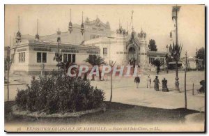 Postcard Old Colonial Exhibition in Marseilles Palais Indo China