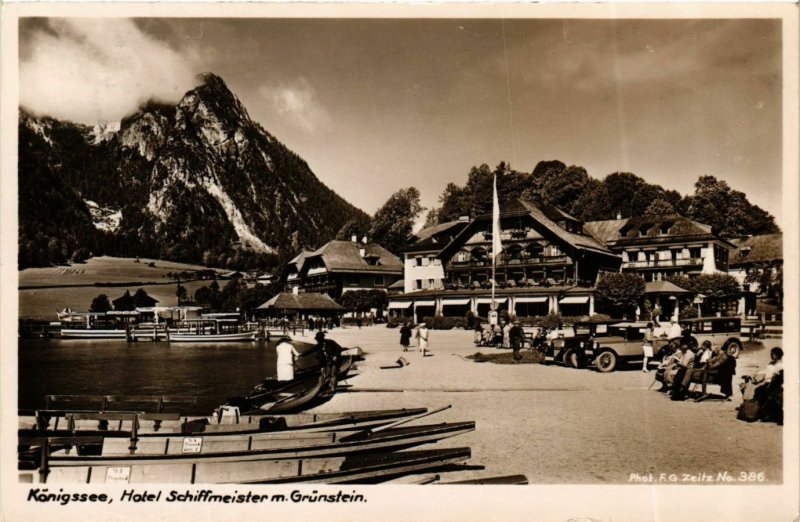 CPA AK KÖNIGSEE Hotel Schiffmeister m. Grünstein GERMANY (970282)