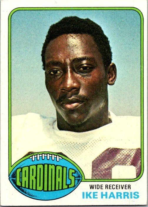 1976 Topps Football Card Ike Harris St Louis Cardinals sk4303
