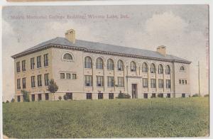 1911 WINONA LAKE Indiana Ind Postcard MOUNT MEMORIAL COLLEGE BUILDING