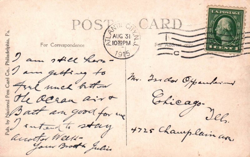 Boardwalk and Beach Front,Atlantic City,NJ