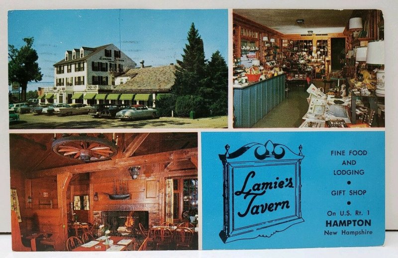 Lamie's Tavern Food & Lodging on U.S. Rt.1 Hampton, N.H. Postcard A9