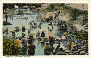 PC PHILIPPINES, WASH DAY, Vintage Postcard (B39869)