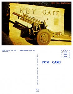 Night View of Key Gate, Main Entrance to Fort Sill, Oklahoma 8066