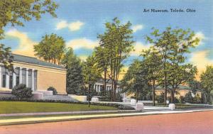 TOLEDO, OH  Ohio           ART MUSEUM            c1940's Tichnor Linen Postcard