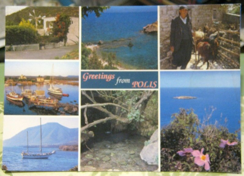 Cyprus Greetings from Polis Multi-view - unposted