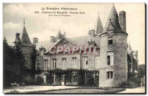 Old Postcard Brittany Picturesque Chateau De Kergrist South Facade