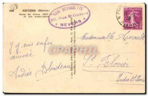 Old Postcard Nevers Gate CROUX