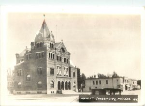 RPPC Postcard 44. Main Street Carson City NV & Post Office Unposted