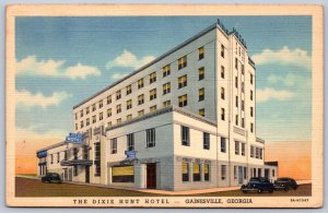 K42/ Gainesville Georgia Postcard Linen Dixie Hunt Hotel Coffee Shop 253