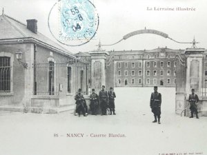 Nancy Caserne Blandan La Lorraine Illustree  Vintage Military Postcard 1904