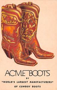 Acme Boots Advertising Unused 