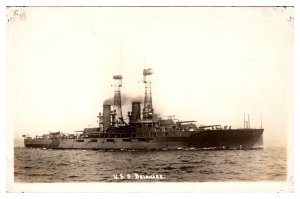 RPPC WWI USS Delaware Dreadnought Battleship (BB-28), In Service 1910-1923