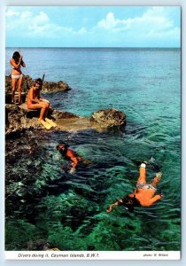 Divers CAYMAN ISLANDS B.W.I. 4x6 Postcard