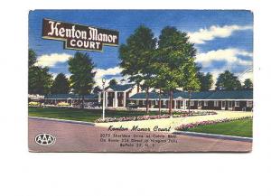 Kenton Manor Court Motel, Buffalo, New York, Used 1955