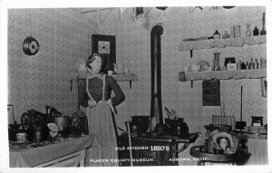 Auburn California Placer County Museum Old Country Kitchen 1969 Postcard 21-6616