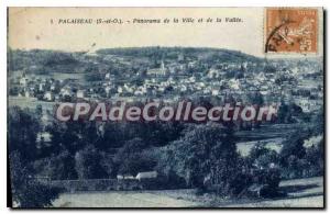 Postcard Old Palaiseau S and O panorama of the city and the Valley