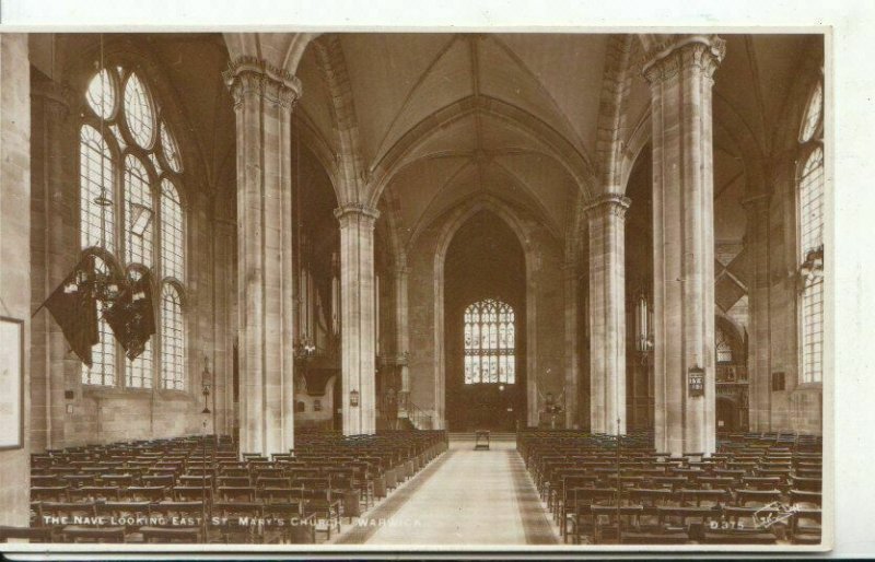 Warwickshire Postcard - St Mary's Church - Real Photograph - Ref 9235A 