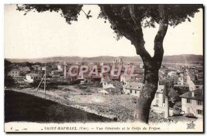 Old Postcard Saint Raphael Generale view and the Gulf of Frejus