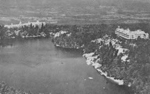 Lake Minnewaska New York Mountain Houses Birdseye View Antique Postcard K56247