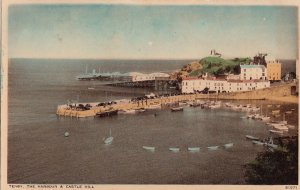 Postcard Tenby The Harbour & Castle Hill UK