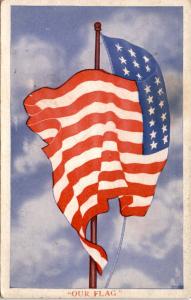 Patriotic U.S. Flag, Grand Old Flag Stars and Stripes  Vintage Postcard F20