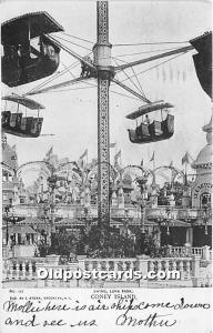 Swing, Luna Park Coney Island, NY, USA Amusement Park 1905 