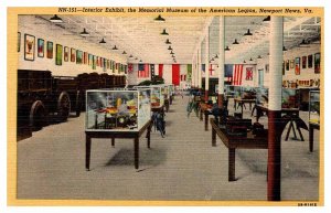 Postcard MUSEUM SCENE Newport News Virginia VA AR6900
