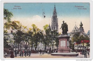 Place Verte, Anvers (Antwerpen), Belgium, PU-1924